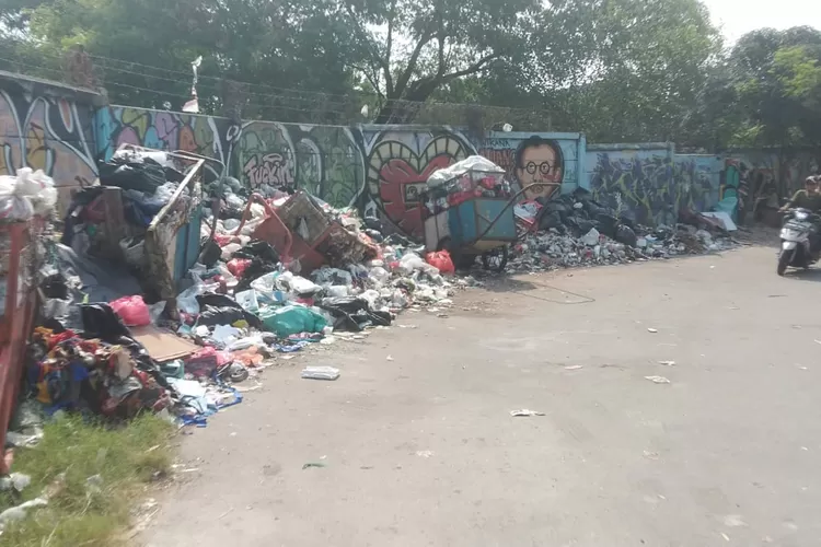 Salah satu TPS liar yang berada di Jalan Pendamping, Kelurahan Cisalak, Kecamatan Sukmajaya. (ANDIKA EKA/RADAR DEPOK)