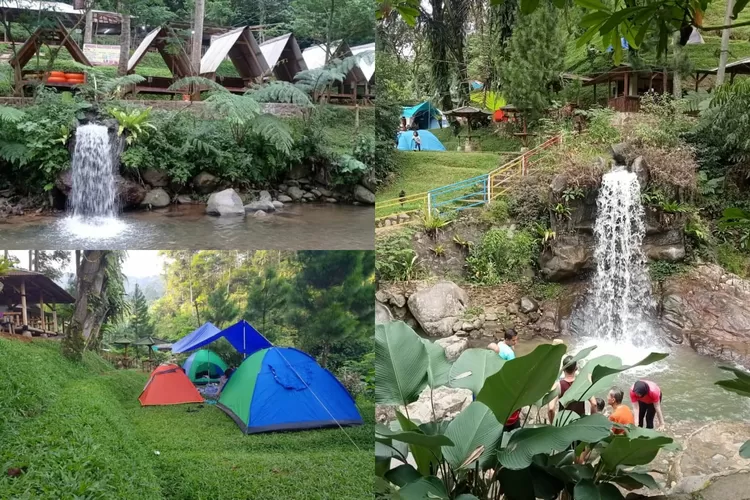 Tempat camping di Curug Kanyere yang bisa sekalian main di air terjunnya (Instagram/@luwikanyere12)