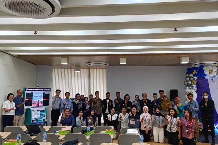 Alif Hikmah Fikri saat acara Gathering Printbox PT Startup Inovasi Indonesia, di Gedung Direktorat Inovasi Science Technopark, UI, Selasa (17/9).  (DOKUMEN PT STARTUP INOVASI INDONESIA)