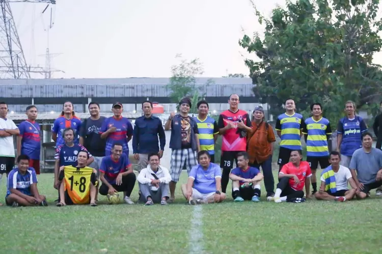 Laga fun game sepak bola tim LA32 SS di Lapangan Sepak Bola Atamajaya, Rangkapan Jaya, Ahad 22 September 2024 (DOKUMEN PRIBADI)