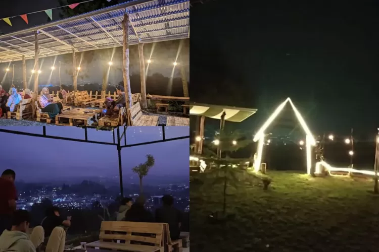 Suasana nongkrong malam di Bukit Gunder Puncak Bogor (Instagram/@bukit_gunder)