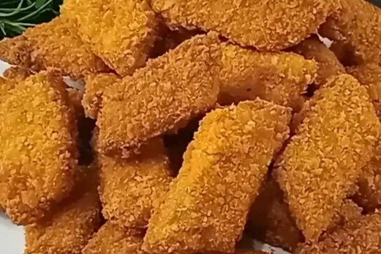 Resep menu ekonomi, nugget tempe yang bisa jadi ide bekal anak (Screenshot Youtube Delmia cooking)