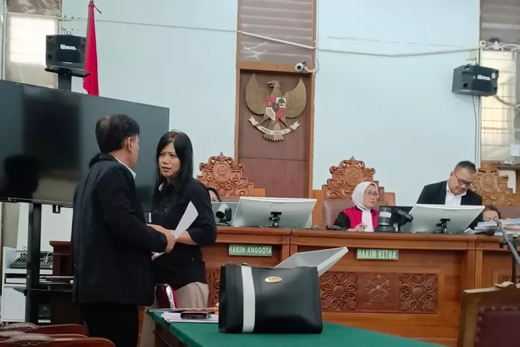 im hukum Budi Hartono dan Marsella Lesmana dari Law Firm Purwanto Kitung And Associates, menghadirkan saksi ahli dalam lanjutan sidang gugatan terhadap Bank BNI KCP Pasar Minggu, KCU Fatmawati dan BNI Pusat, di Pengadilan Negeri Jakarta Selatan. 