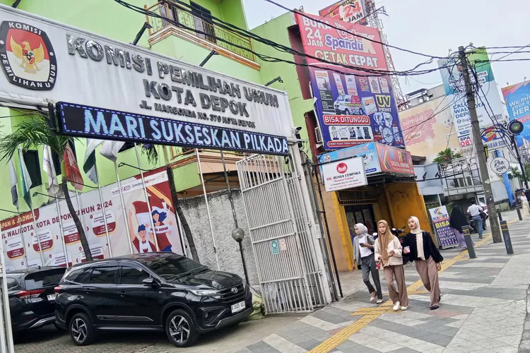 ILUSTRASI : Keberadaan Kantor KPU Depok di Jalan Margonda Raya (GERARDSOEHARLY/RADARDEPOK)
