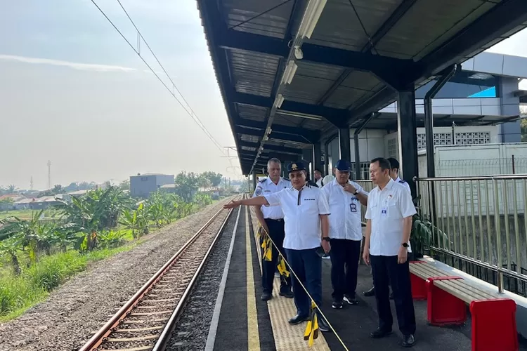 Peninjuan BPTJ ke Stasiun Pondok Rajeg
