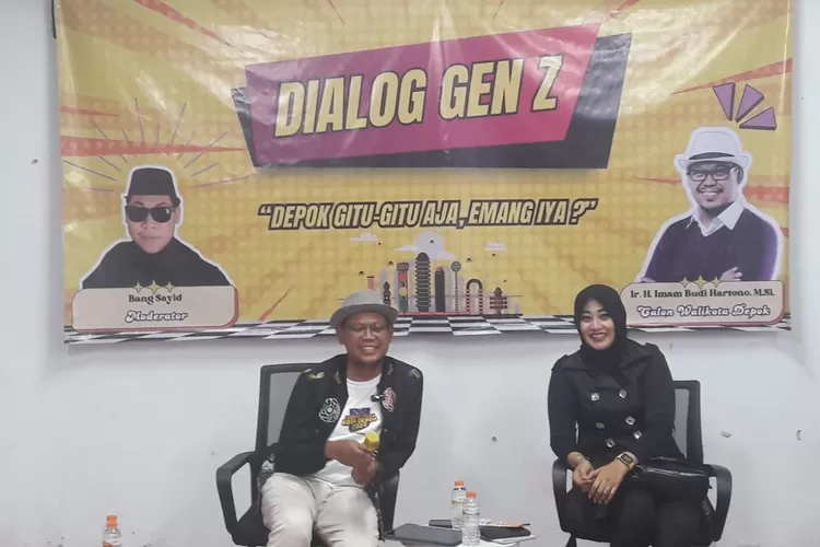 Pasangan Calon Walikota dan Wakil Walikota Depok Nomor Urut 1, Imam Budi Hartono dan Ririn Farabi Arafiq (JUNIOR/RADAR DEPOK)