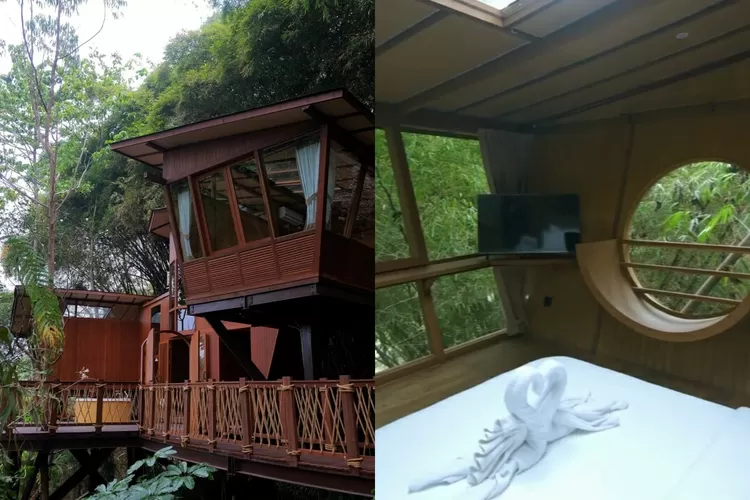 Glamping mewah di Chanaya Resort Bandung dengan nuansa rumah pohon (Instagram/@chanaya.bandung)