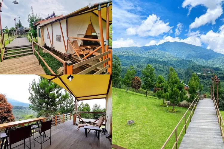 Fasilitas glamping dan pesona alam di Kancana Mandira (Instagram/@kancanamadira)