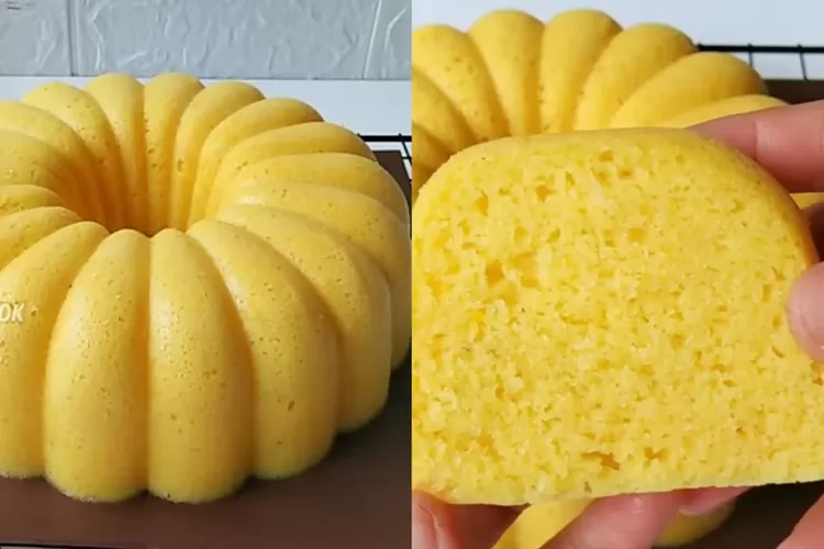 Bolu cantik dan lembut dari olahan singkong (Tangkapan layar Youtube PAP COOK)