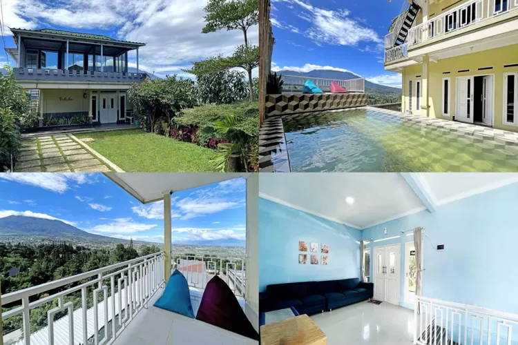 Panorama pegunungan yang terlihat dari Villa Vidisha by Villa Gue Aja Puncak (villagueaja.com)