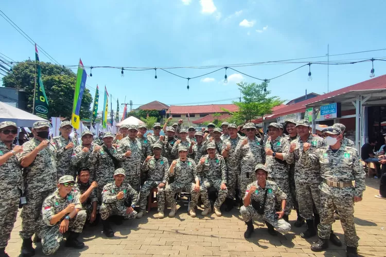 Komando Garda Bangsa (KGB) saat foto bersama persiapan Diklat yang akan berlangsung di Hambalang, Kabupaten Bogor.  (DOKUMEN PKB KOTA DEPOK)