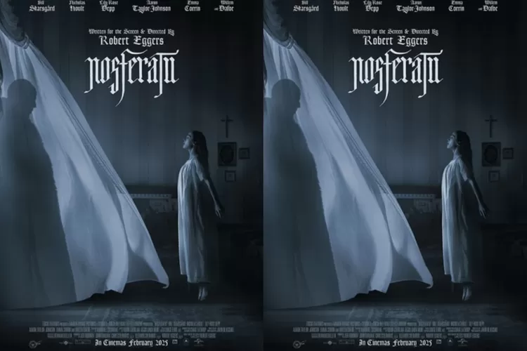Poster film horor Nosferatu yang akan tayang di Indonesia