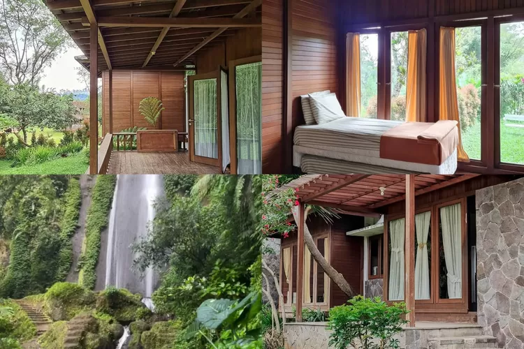 Villa di Natural Hill Lembang, Bandung yang free akses ke air terjun (Instagram/@naturalhillbdg)