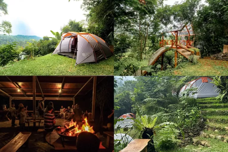Suasana camping di Bumi Kuray Family Campsite Ditu Gunung Sukabumi (Andri Awal Aspari)