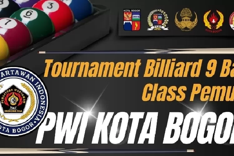 Turnamen billiar PWI Kota Bogor.