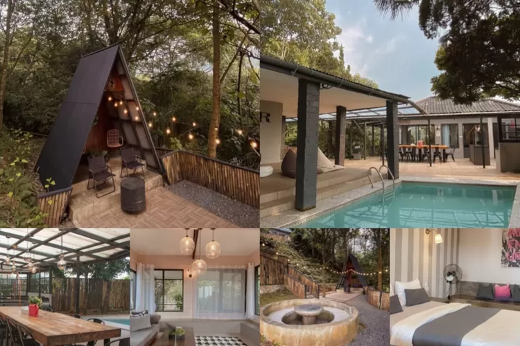 Villa Baba dari The Villas 100 yang miliki suasana menginap tengah hutan yang asri (Instagram/@thevillas100)