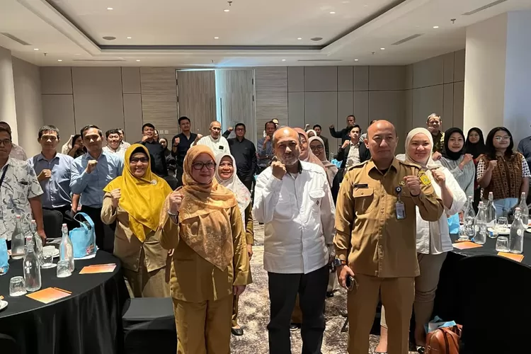 Jajaran DKP Kabupaten Bogor foto bersama usai rakor. (ISTIMEWA)