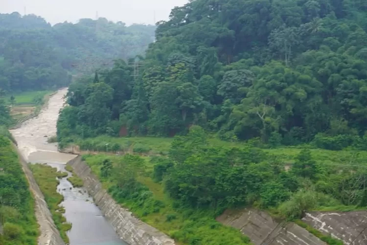 Gambar dari udara kondisi aliran DAS Ciliwung.