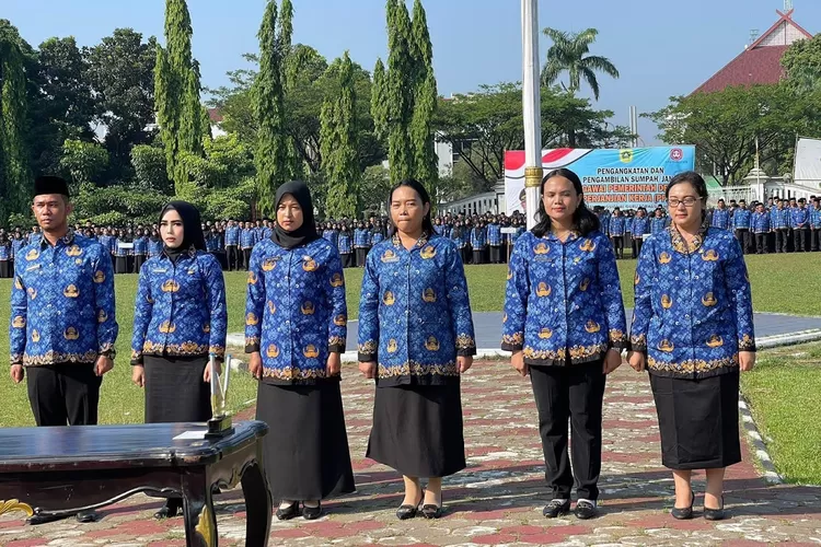 Pegawai Pemkab Bogor berstatus PPPK saat dilantik tahun 2023 lalu.