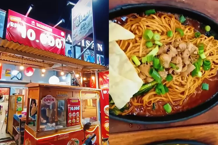 Mie Hotplate di Mie Ayam Warcon Depok mulai dari Rp 14 Ribu (Instagram/@warungmercon.id)