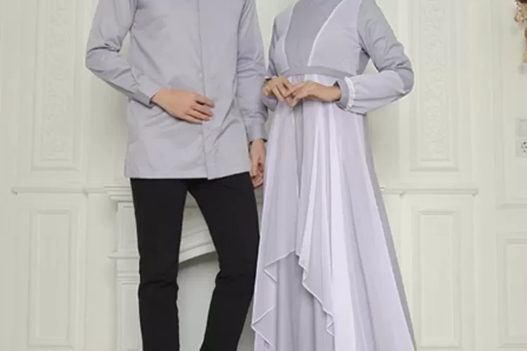Ilustrasi Model baju couple untuk Lebaran 2025 (Shopee/Memora Muslim Store)