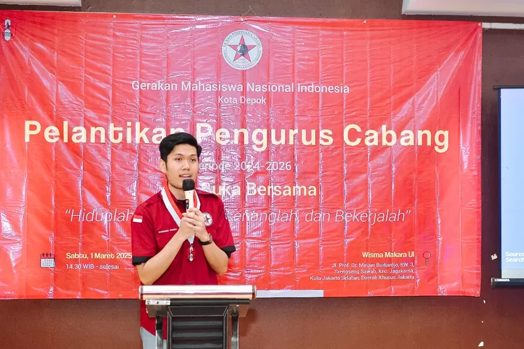 Ketua DPC GMNI Kota DEpok, Candra Hosea