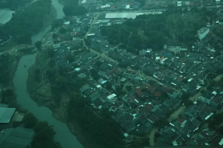 Pantauan arus mudik di Kabupaten Bogor dari udara. (ISTIMEWA)