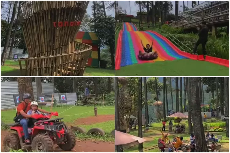 Suasana dan beberapa wahana di Tanaria Park, Prigen, Pasuruan (Instagram/@tanariaparkofficial)