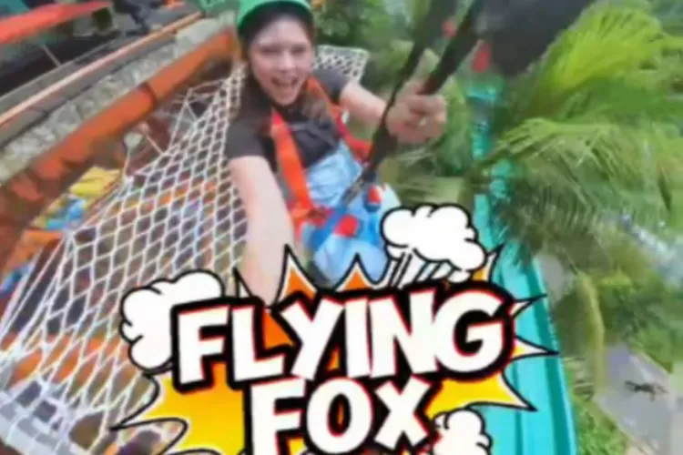 Wahana flying fox terbaru di The Jungle Bogor Waterpark (Instagram/@thejunglebogor)
