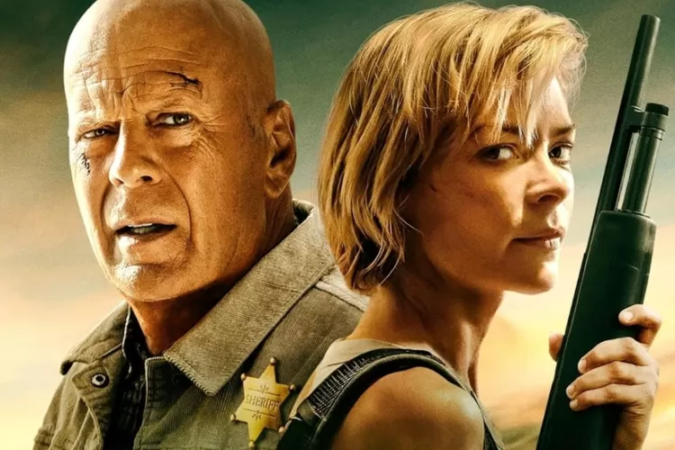 Bruce Willis dan Jaime King pada film Out of Death (imdb.com)