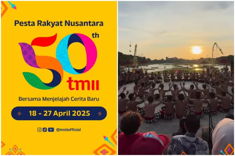 Acara Hut ke-50 Taman Mini Indonesia Indah TMII Jakarta (Instagram/@tmiiofficial)