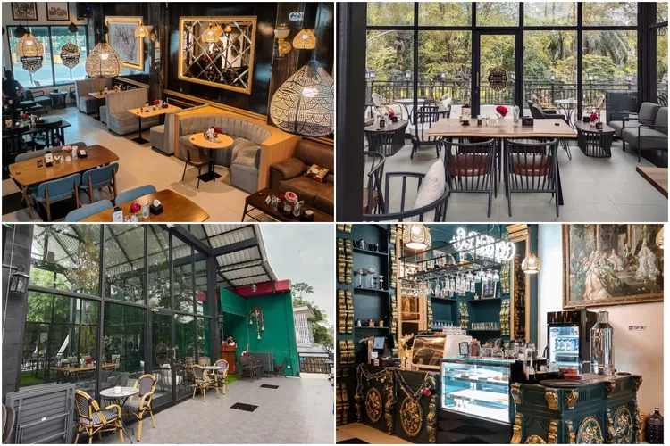 Suasana mewah di Djati Seruni Kafe Depok (Instagram/@djatiserunikafe)