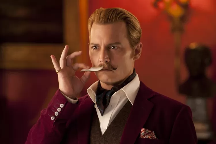 Aksi kocak Johnny Depp dalam film Mortdecai yang tayang malam ini di Bioskop Trans TV (imdb.com)