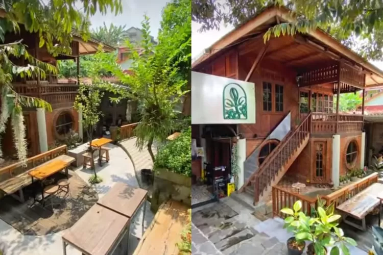 Kelor Tiga Coffee and Plants dengan nuansa ala dunia Ghibli di Kota Bogor (Instagram/@kelor.tiga)