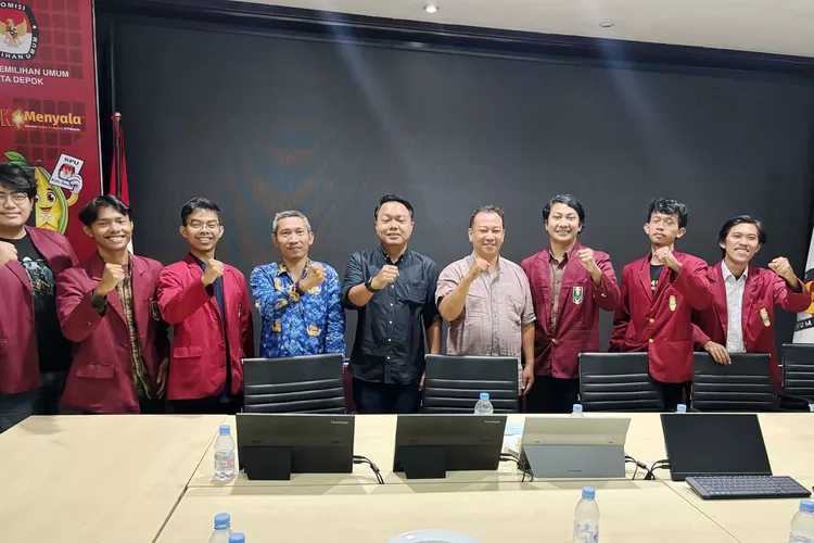 PC IMM) Kota Depok melakukan audiensi ke Kantor KPU Depok, Kecamatan Beji, Depok, baru-baru ini. (RADAR DEPOK)