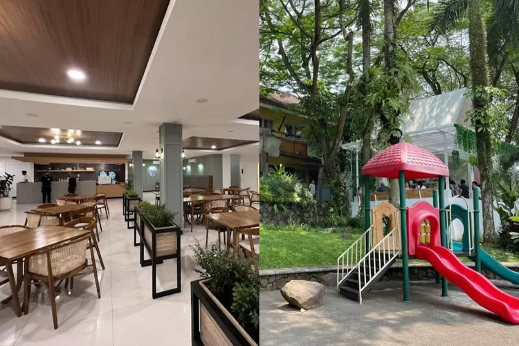 Suasana nyaman dengan playgroud di Richie Lake House Sentul, Bogor (Gmaps rating/Richie Lake House)