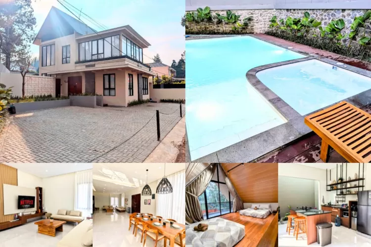 Suasana mewah Cottonwood Villa Salvia di Lembang, Bandung (Instagram/@cottonwoodstays)