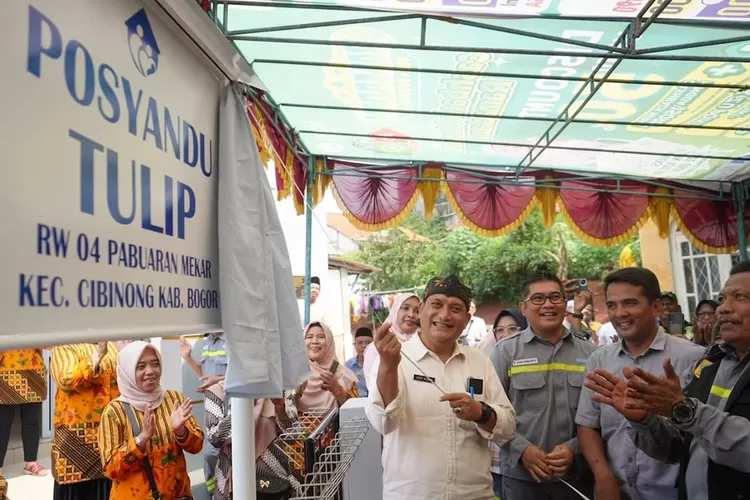 Peresmian Posyandu Tulip di RW 04 Kelurahan Pabuaran Mekar. ( ISTIMEWA)