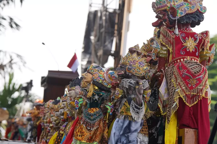 Wayang Golek Purwa yang ditampilkan.  (ISTIMEWA)