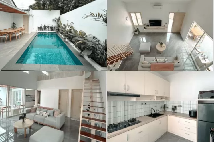 Suasana villa Sentul di Naru House dari Sakala Vasa yang estetik dan cozy abis (Instagram/@sakalavasa.id)