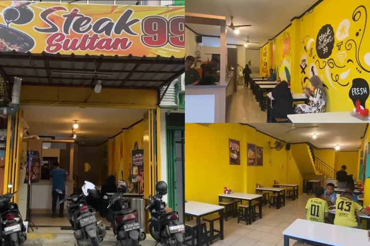 Suasana outlet baru Steak Sultan 99 di Depok (Instagram/@tukangvisit)
