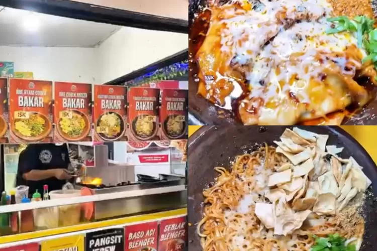 Mie cobek pedas yang dibakar di atas cobek dari Mie Jebew Box Depok (Instagram/@viaacipi_)