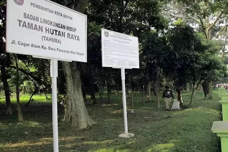 RTH yang berada di Kelurahan/Kecamatan Pancoramas Kota Depok.  (RADAR DEPOK)