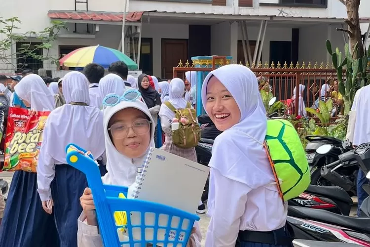 Salah satu siswa SMPIT Arafah yang melaksanakan kegiatan No Backpack Day. (ANDIKA EKA/RADAR DEPOK)