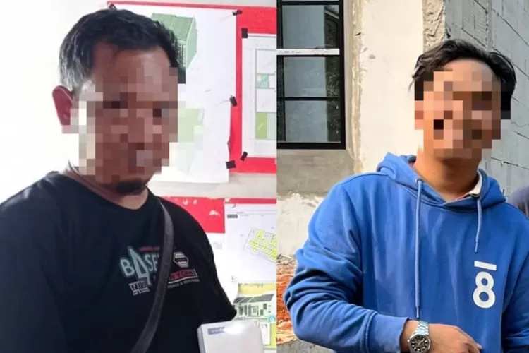 Potret bapak dan anak yang diduga menggelapkan uang konsumen perumahan di Depok. (DOKUMEN RADAR DEPOK)