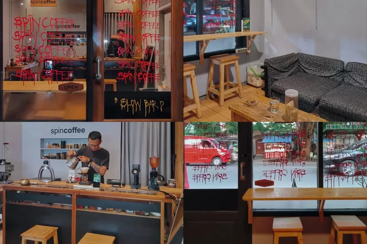 Suasana Spin Coffee, salah satu slow bar minimalis yang ada di Depok (Instagram/@tantengopi)