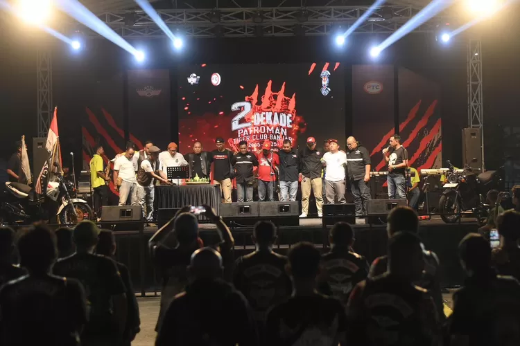 Perayaan hari jadi yang ke 20 Patroman Tiger Club (PTC) Banjar sebagai komunitas pengguna dan pecinta sepeda motor Honda Tiger di Kota Banjar
