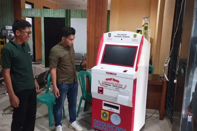 Mesin ADM Disdukcapil Kabupaten Bogor di Kecamatan Ciawi.  (KABAR BOGOR   )