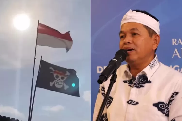Tanggapan Gubernur Jawa Barat, Dedi Mulyadi terhadap fenomena pengibaran bendera One Piece (Tangkapan layar Youtube Okezone)