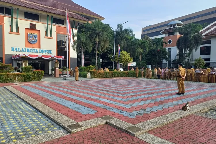 Salah satu aset Pemkot Depok, di gedung Balaikota Depok yang sudah bersertifikat.  (ANDIKA EKA/RADAR DEPOK)